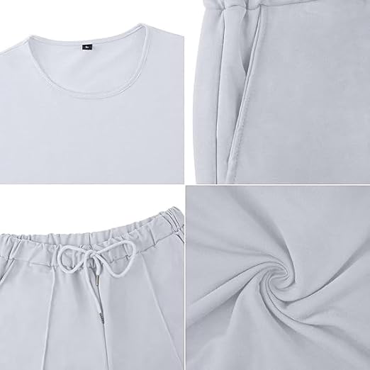 Men's Shirt and Shorts Set 2 Piece Outfits Fashion Summer Tracksuits Casual Sportwear Set